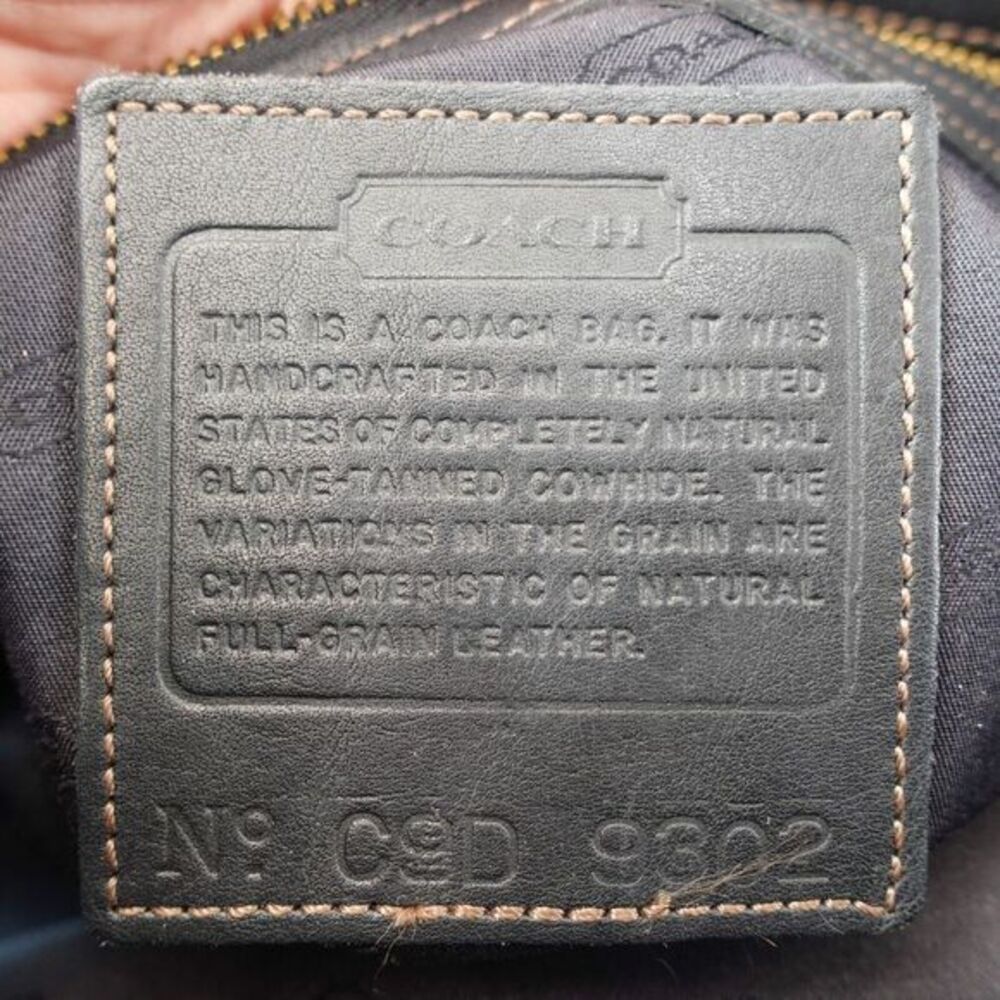 Vintage Coach Bleecker Basket Tote Black Leather‎ Bucket Utility Purse 9302 USA - Picture 3 of 15